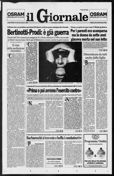 Il giornale : quotidiano del mattino